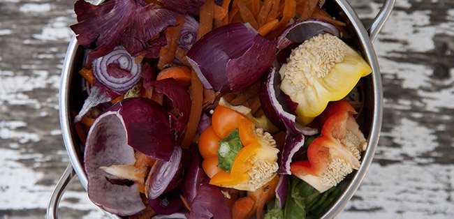 Restos de alimentos que podem ser usados para compostagem