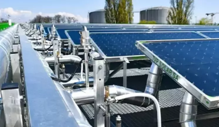 linhas de baterias solares