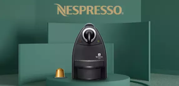 Máquina e cápsula NESPRESSO em 2003