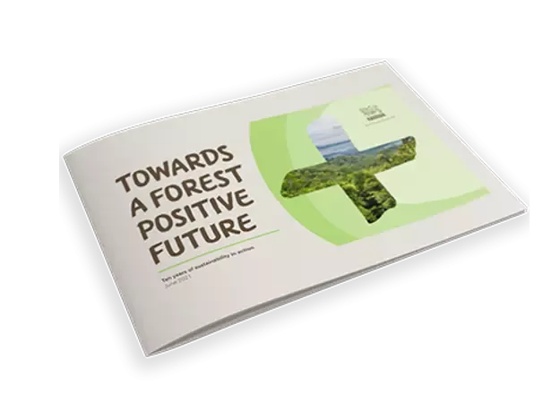 Capa do Relatório "Towards a Forest Positive Future"