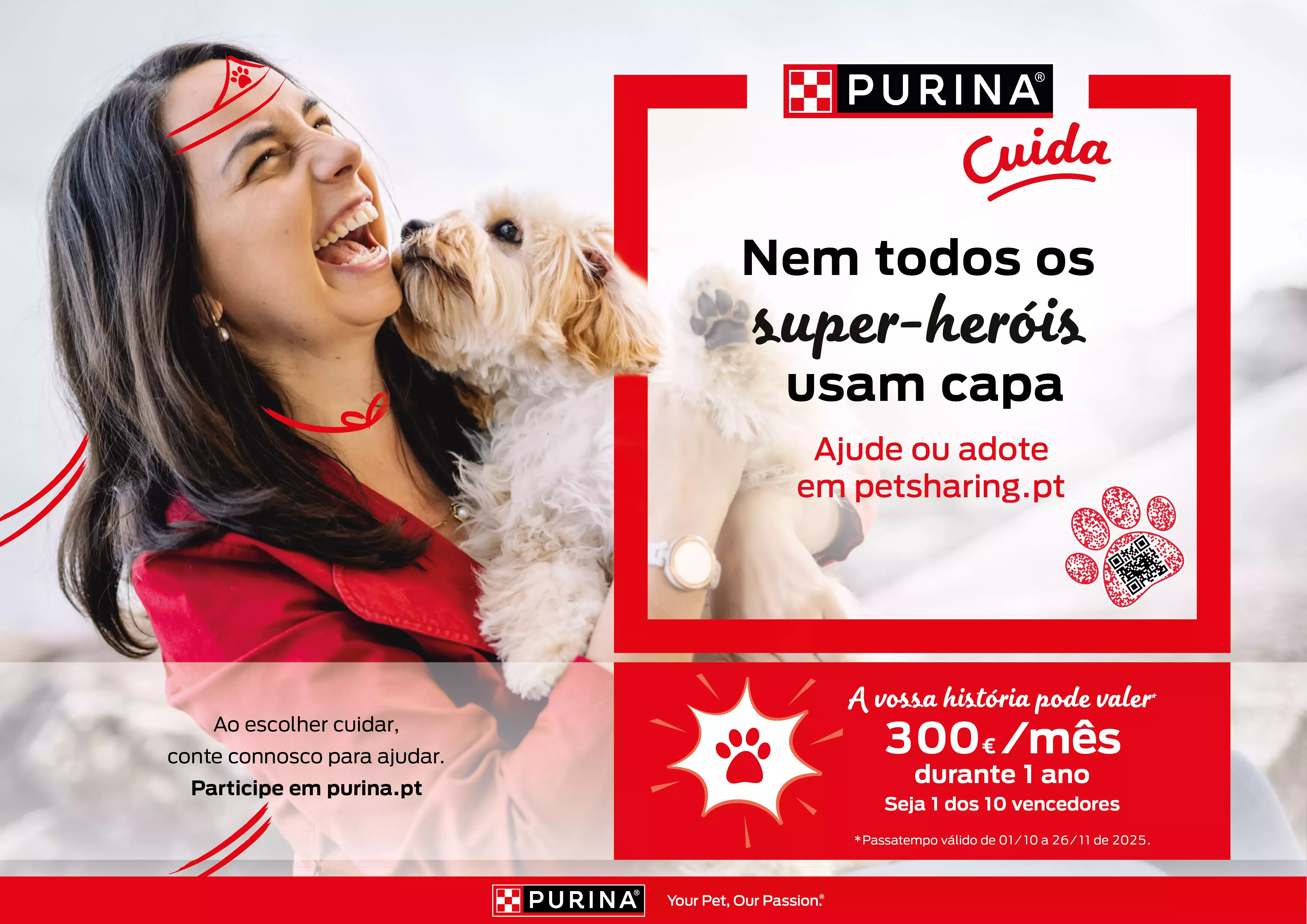 mulher com cão ao colo