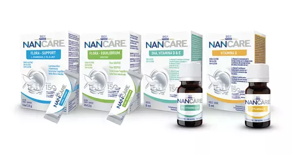 Gama de suplementos alimentares NANCARE
