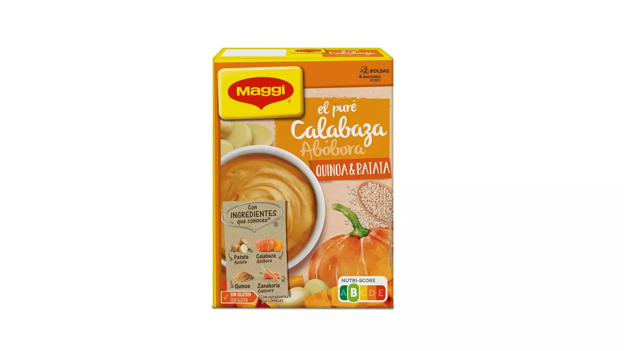 MAGGI Puré de Batata com Abóbora