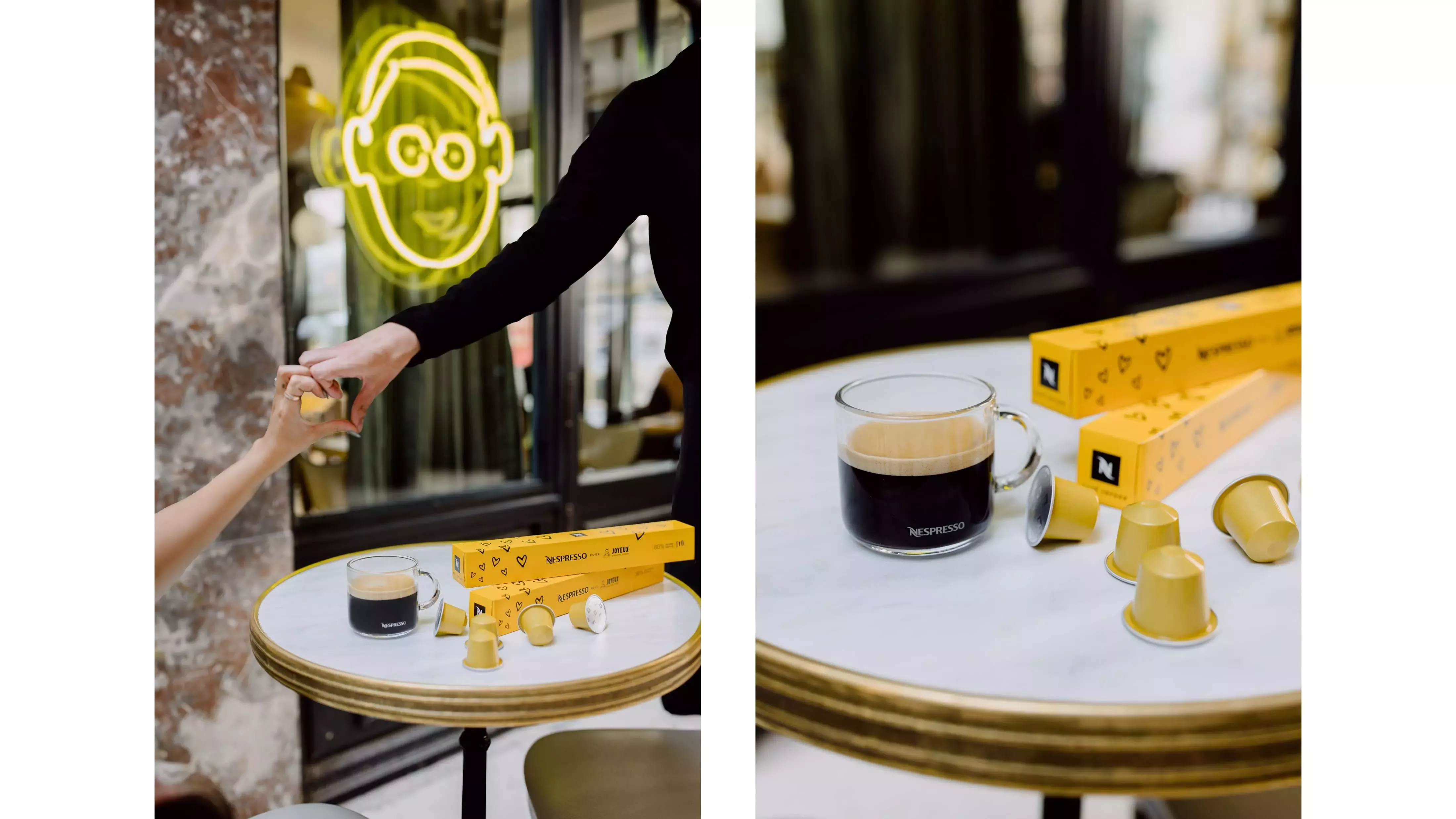 Café Nespresso para o Café Joyeux